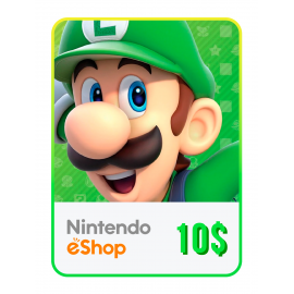 Код пополнения Nintendo eShop 10 долларов